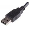 RS PRO Kabel USB Vnější, řada: GT211300, A: USB typu A, 200 mm Vnitřní, Černá, B: USB typu A