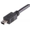 RS PRO Kabel USB Vnější, řada: GT111220, A: Micro USB typ B, 200 mm Vnitřní, Černá, B: Micro USB typ B
