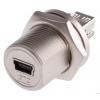RS PRO Konektor USB, řada: GTC Sealed Vnitřní, počet portů: 1portový, orientace těla: Rovný USB typ B, 100 V, materiál
