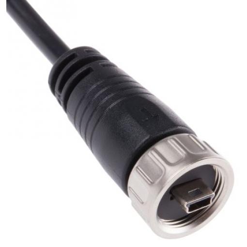 RS PRO Kabel USB Vnější, řada: GT214320, A: Micro USB typ B, 2 m Vnější, Černá, B: USB typu A