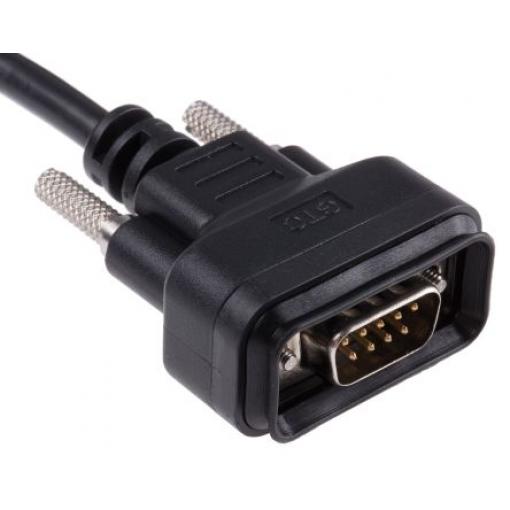 RS PRO Sériový kabel, A: Vnější délka 2 m, A: D-Sub 9pin, B: Vnější, B: Bez koncovky, Polyvinylchlorid