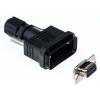 RS PRO Konektor D-Sub, řada: GTC Sealed, počet kontaktů: 9, orientace těla: Rovný, Kabel Vnitřní, D-SUB, 250 V dc, E