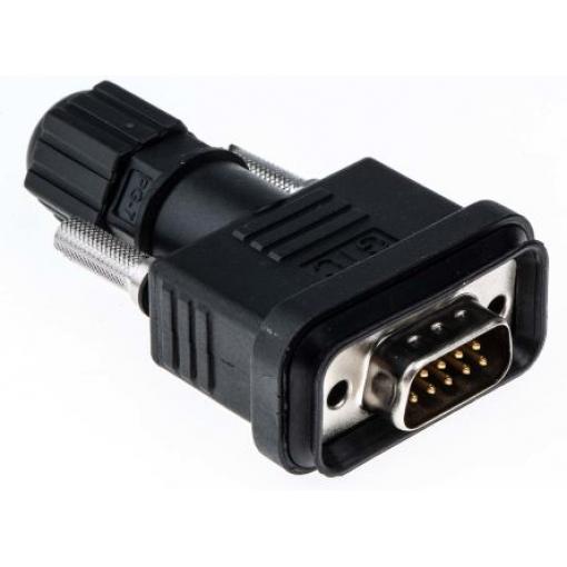 RS PRO Konektor D-Sub, řada: GTC Sealed, počet kontaktů: 9, orientace těla: Rovný, Kabel Vnější, D-SUB, 1 kV ac, E
