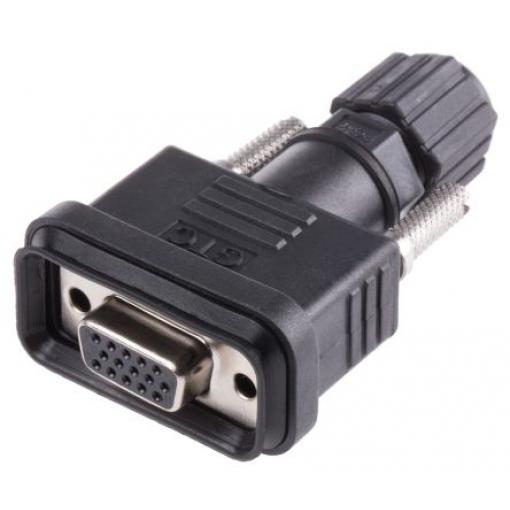 RS PRO Konektor D-Sub, řada: GTC Sealed, počet kontaktů: 15, orientace těla: Rovný, Kabel Vnitřní, D-SUB, 1 kV ac, E