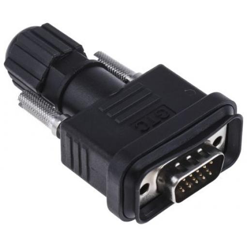 RS PRO Konektor D-Sub, řada: GTC Sealed, počet kontaktů: 15, orientace těla: Rovný, Kabel Vnější, D-SUB, 1 kV ac, E