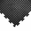 Coba Europe Protiúnavová rohož, Černá, Žlutá Přírodní pryž Bublina Suché, délka: 1.2 m, šířka: 0.9m Propojování x 14 mm