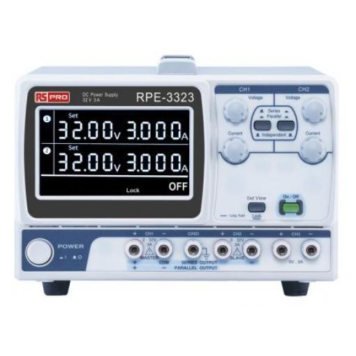 RS PRO Napájecí zdroj stolice Digitální, počet výstupů: 3výstupový 32V 5 A 217 W