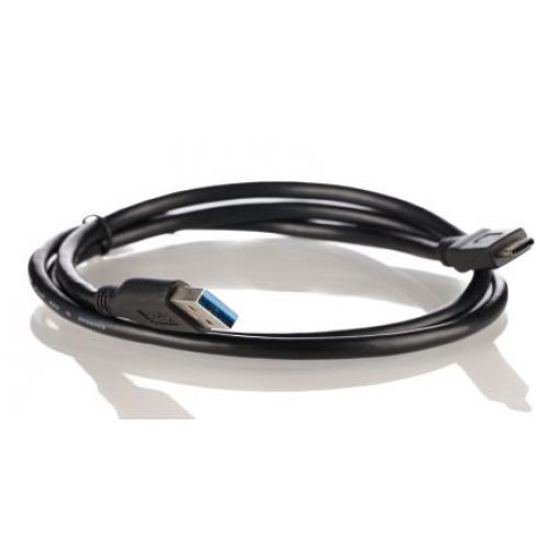 Wurth Elektronik Kabel USB do zásuvky IC Vnější, řada: WR-COM, A: USB typu C, 1 m Vnější, Černá, B: USB typu A