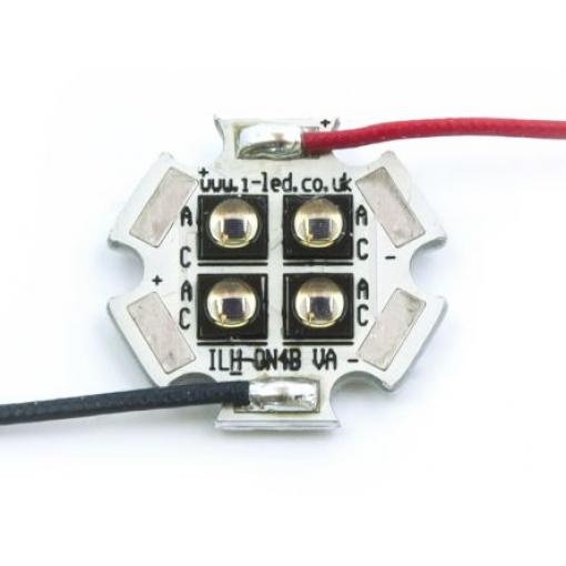 ILH-IO04-85ML-SC201-WIR200. Pole IR LED diod, řada: OSLON Black PowerStar 2 kolíkový Povrchová montáž 4 LED 2740 mW 850