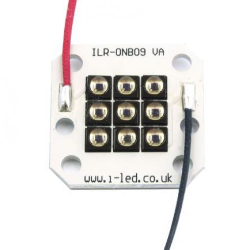 ILR-IO09-85ML-SC201-WIR200. LED svítidlo IR svazku, řada: OSLON Black PowerCluster 2 kolíkový Povrchová montáž 9 LED