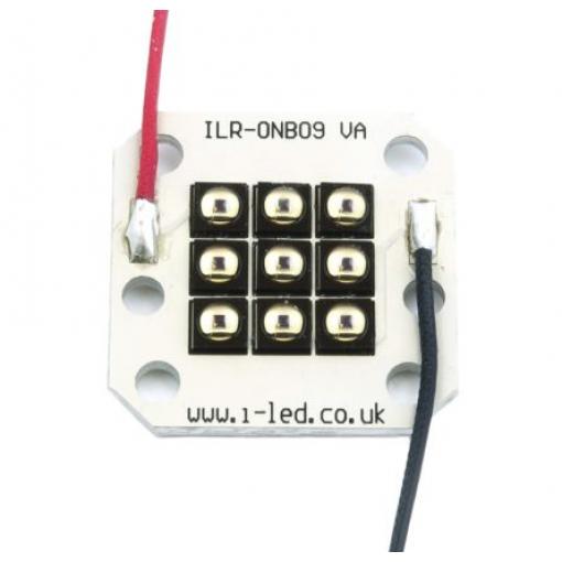 ILR-IW09-85ML-SC201-WIR200. LED svítidlo IR svazku, řada: OSLON Black PowerCluster 2 kolíkový Povrchová montáž 9 LED