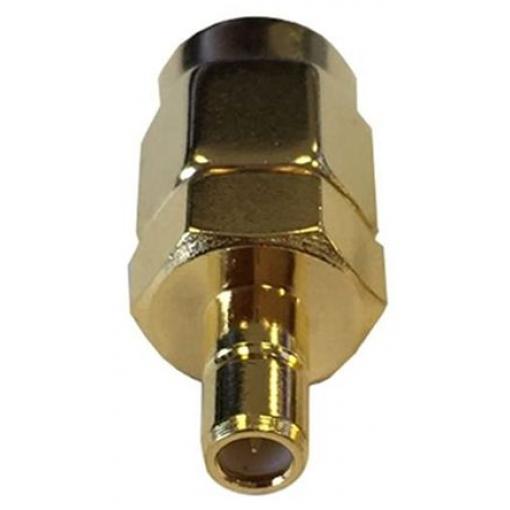 RF Solutions Adaptér RF, orientace těla: Rovný, 50 Ω Vnější, typ kabelu: Koaxiální Vnější, obklad těla: Zlacený, SMA