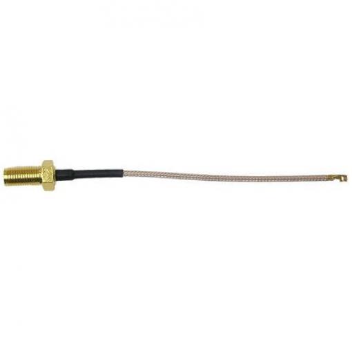 Koaxiální kabel, řada: CBA Vnější, A: UFL Vnitřní, B: SMA 15 cm RF Solutions