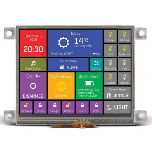 MIKROE-2276 3.5 in Dotykový displej podsvícení LED MikroElektronika Odporový