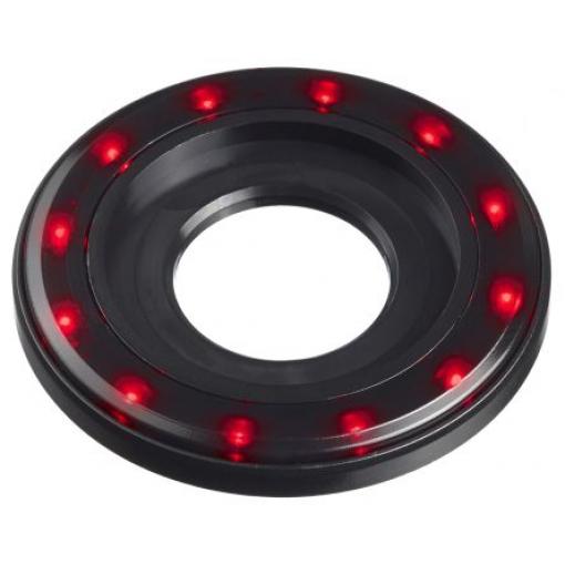 Indikátor pro montáž do panelu, řada: QH series Zelená, typ žárovky: Indikátor LED Olověný drát APEM 24V dc 22.2 mm,