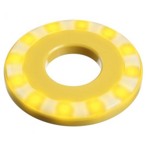 Indikátor pro montáž do panelu, řada: QH series Žlutá, typ žárovky: Indikátor LED Olověný drát APEM 24V dc 22.2 mm, IP67
