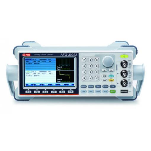 Generátor funkcí AFG-30022 20 MHz 1 μHz, typ rozhraní: USB, LAN RS PRO Modulace FM Proměnlivá rychlost procházení
