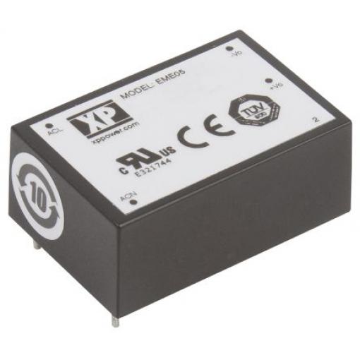 Spínaný napájecí zdroj 5W, počet výstupů: 1, výstup: 3.3V dc 1.96A Ano Montáž na plošný spoj XP Power