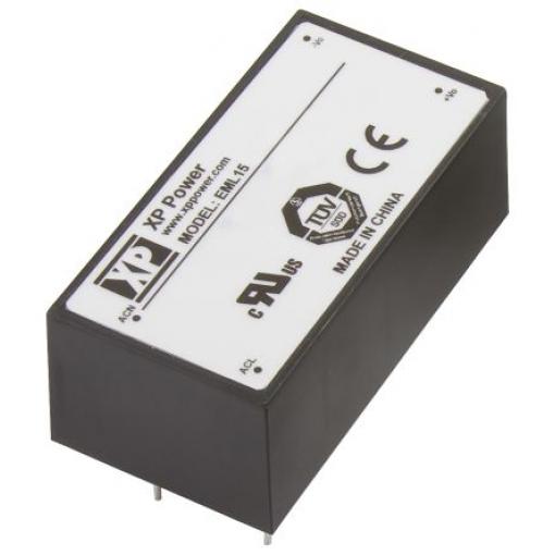Spínaný napájecí zdroj, počet výstupů: 1 EML15US05-E 5V dc Montáž na plošný spoj 15 W EML XP Power 264V ac