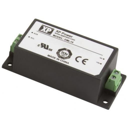 Spínaný napájecí zdroj, počet výstupů: 1 EML15US05-S 5V dc Šasi 15 W EML XP Power 264V ac