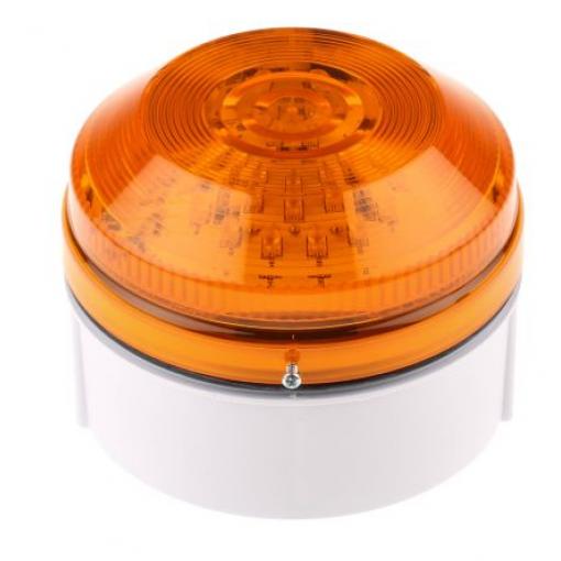 Moflash Maják, řada: LED195 Blikající barva Žlutá 48V ac/dc LED Zadní 120mA CE Certified IP65