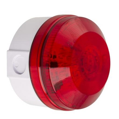 Moflash Maják, řada: LED195 Blikající barva Červená 48V ac/dc LED Boční, Zadní 120mA CE Certified IP65