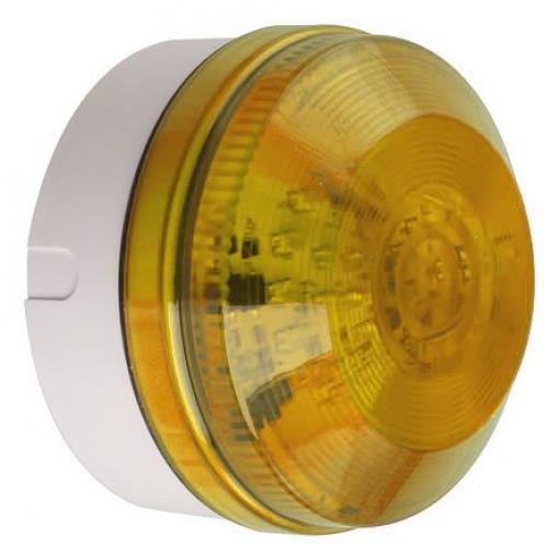 Moflash Maják, řada: LED195 Blikající, Stálé barva Žlutá 48V ac/dc LED Zadní, Boční 76mA CE Certified IP65