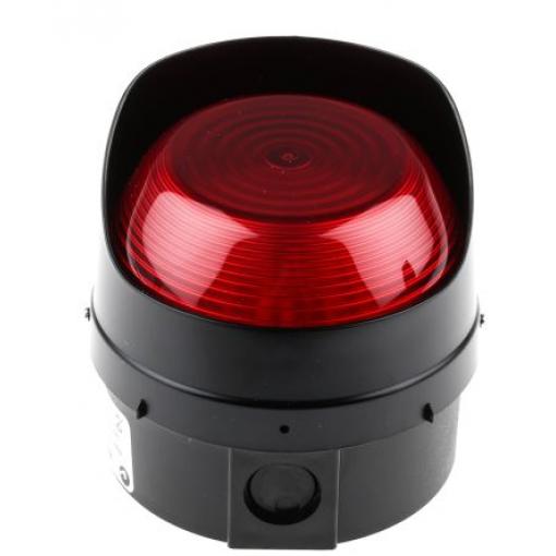 Moflash Maják, řada: LED-TL Modular Stálé barva Červená 280V ac/dc LED Povrch, Nástěnná 120mA CE Certified IP65