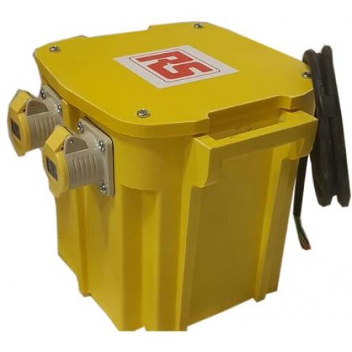 RS PRO 5 kVA, primární napětí: 230 V ac, sekundární napětí: 110 V (55V-0V-55V), 16 A