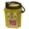 RS PRO 2.25 kVA, primární napětí: 230 V ac, sekundární napětí: 110 V (55V-0V-55V), 16 A