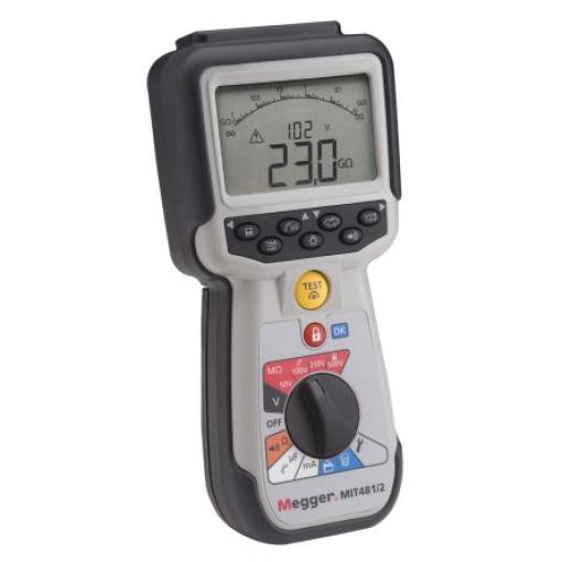 Tester izolace Tester izolace 1004-741 50 V 500 V, číslo modelu: MIT481 Megger 200 GΩ, úroveň kategorie: KAT IV