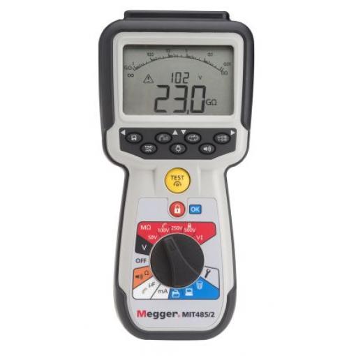 Tester izolace Tester izolace 1004-742 50 V 500 V, číslo modelu: MIT485 Megger 200 GΩ, úroveň kategorie: KAT IV