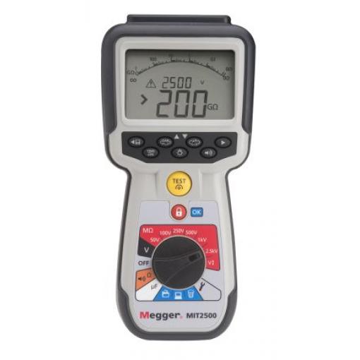 Tester izolace Tester izolace 1004-745 50 V 2500 V, číslo modelu: MIT2500 Megger 200 GΩ, úroveň kategorie: KAT IV