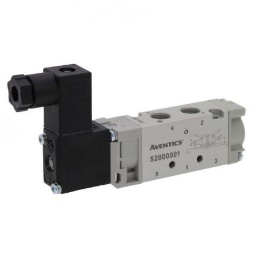 Pneumatický solenoidový ventil 5/2, řada: 520 G Solenoid, max. průtok: 600 L/min EMERSON – ASCO 24 V ac