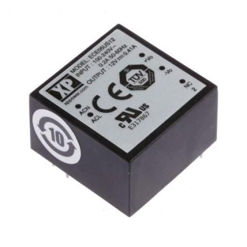 Spínaný napájecí zdroj, počet výstupů: 1 ECE05US12 12V dc Montáž na plošný spoj 5 W ECE XP Power 264V ac