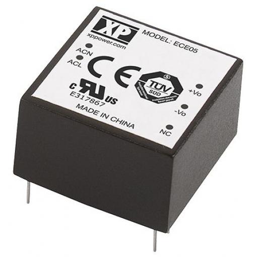 Spínaný napájecí zdroj, počet výstupů: 1 ECE05US24 24V dc Montáž na plošný spoj 5 W ECE XP Power 264V ac