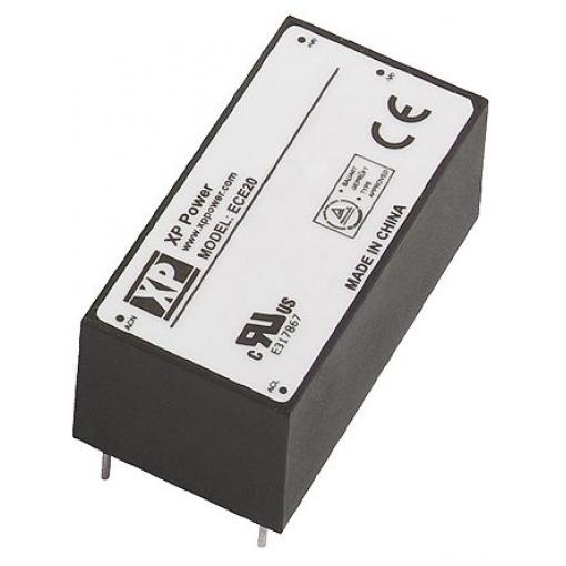 Spínaný napájecí zdroj, počet výstupů: 1 ECE20US12 12V dc Montáž na plošný spoj 20 W ECE XP Power 264V ac