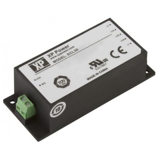 Spínaný napájecí zdroj, počet výstupů: 2 ECL30UD03-S 12V dc Šasi 30 W ECL XP Power 264V ac