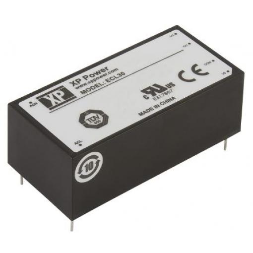 Spínaný napájecí zdroj, počet výstupů: 3 ECL30UT03-E 15V dc Montáž na plošný spoj 30 W ECL XP Power 264V ac