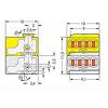 WAGO Svorkovnice PCB, řada: 243, rozteč: 5.75 mm, Šedá, Žlutá