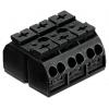 WAGO Pás Terminal, řada: 862 4 mm², Šasi Černá, počet cest: 3 32A, 20/12 AWG, 500 V Klecová svorka