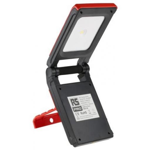 RS PRO Pracovní světlo Dobíjecí, typ žárovky: LED, typ žárovky: Osvětlení průmyslových prostorů, 10 W, 7.4 V, IP65