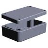RS PRO Pouzdro, řada: RJ IP65, IP66, IP67, IP68 Nestíněný IK09 barva Šedá Hliník 98 mm 34 mm 98 mm Silikon