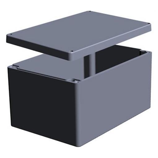 RS PRO Pouzdro, řada: RJ IP66 Nestíněný IK09 barva Šedá Hliník 330 mm 180 mm 330 mm Silikon