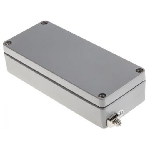 RS PRO Pouzdro, řada: RJ IP68, IP67, IP66, IP65 Nestíněný barva Šedá IK09 barva Šedá Hliník 150 mm 34 mm 150 mm Silikon