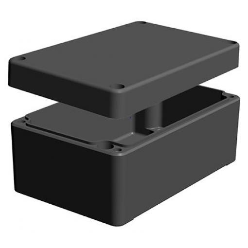 RS PRO Pouzdro, řada: RJ IP66 Nestíněný IK09 barva Šedá Hliník 125 mm 57 mm 125 mm Silikon