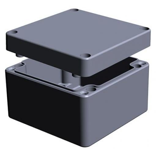 RS PRO Pouzdro, řada: RJ IP66 Stíněné IK09 barva Šedá Hliník 122 mm 81 mm 122 mm Silikon