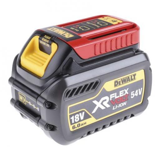 Baterie pro elektrické nářadí DCB546-XJ, 6 Ah 54 V, pro použití s: Nástroj 18V XR a 54V XR FLEXVOLT DeWALT