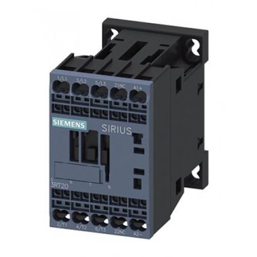 Siemens Řídicí relé, rozsah: 3RT2 3 NO a hodnotami FLC motoru 9A 22A 4 kW 24V dc 3P