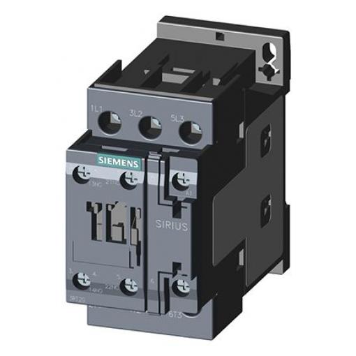 Siemens Řídicí relé, rozsah: 3RT2 3 NO a hodnotami FLC motoru 17A 40A 7.5 kW 110V ac 3P